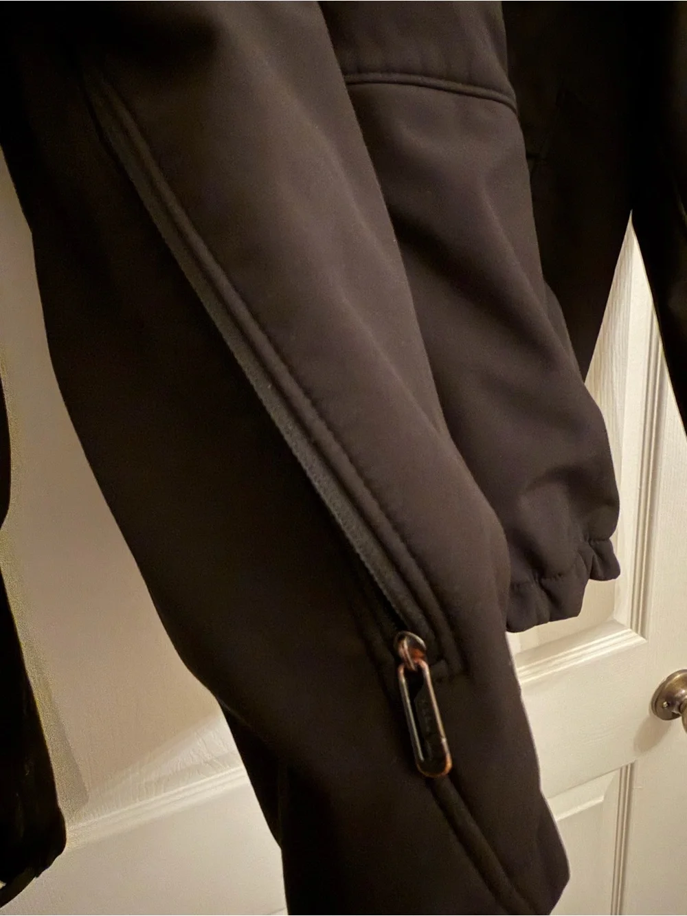 Tumi T-Tech Mens Black Softshell Full Zip Fleece Lined Jacket Large